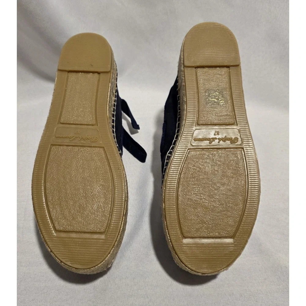 Ralph Lauren Purple Label 800876132002 Women's Blue Suede Espadrille.‎ Size 6.5